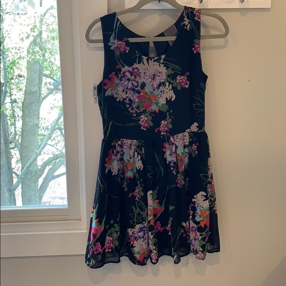 Moon Collection Black Floral Dress | Modcloth